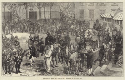 Shrovetide in Paris as it Used to Be, Procession of the Boeuf Gras by Felix Regamey